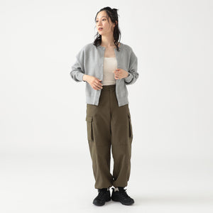 2way スウェット ライク カーディガン