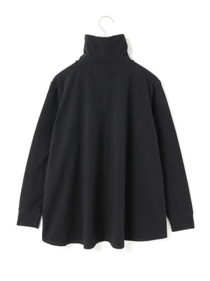 MidiUmi ハイネックフレアプルオーバー