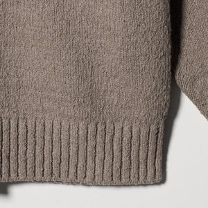 ポリエステルコットンシルク Vネックカーディガン ウォッシャブル