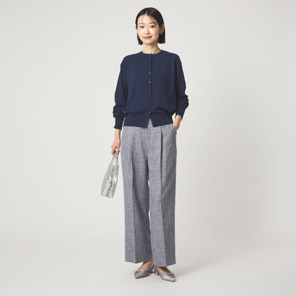 ＜1_OF MINE＞クルーネック ニット カーディガン