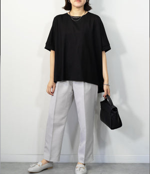 接触冷感オーバーカットソー