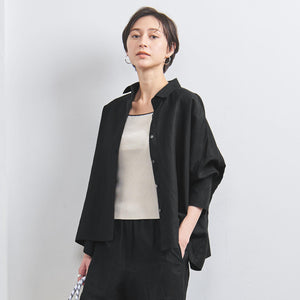 リネン ドルマン シャツ