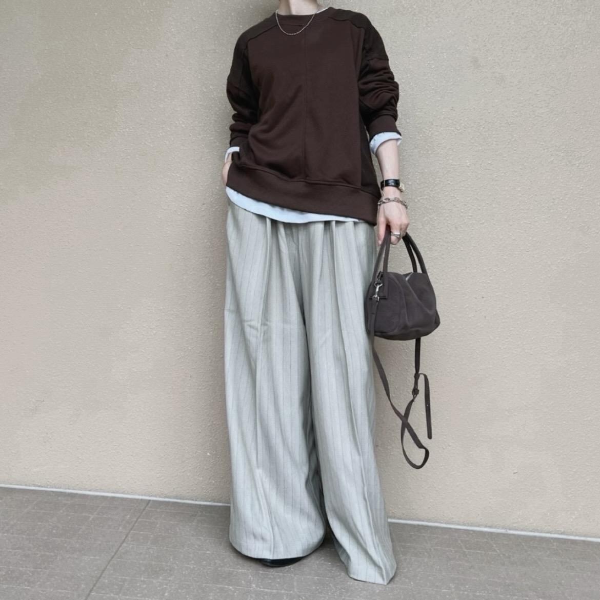 杢ストライプタックパンツ