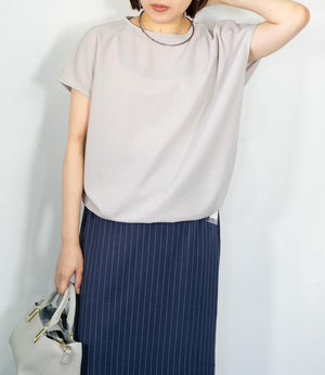 【10万人の正解シリーズ】コクーンシルエットボートネックカットソー