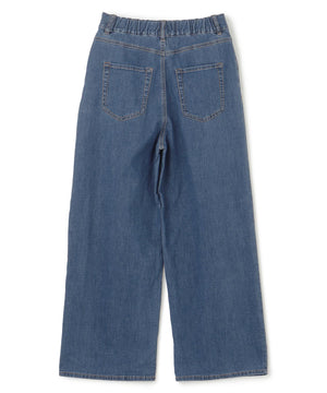 UNFILO DENIM LIGHT タックワイドパンツ