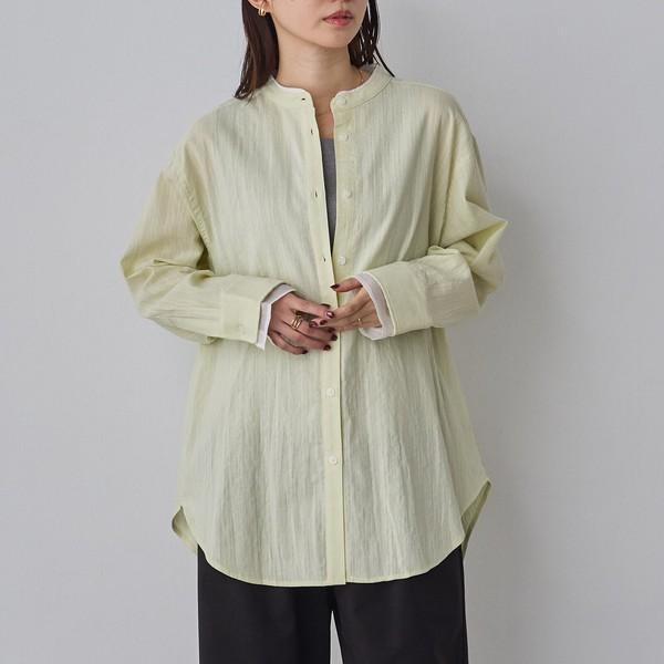バックコンシャスロングシャツ