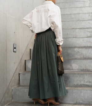 コットンキャンブリックギャザースカート