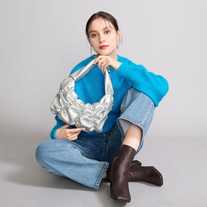 ギャザー ムーン ワンショルダーバッグ