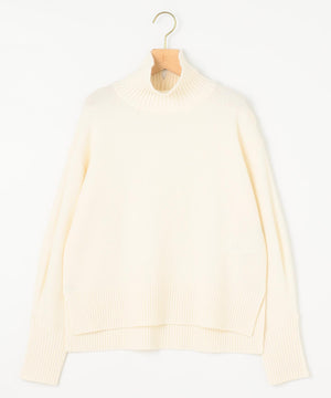 ウールカシミヤミックス ロールネック ニット
