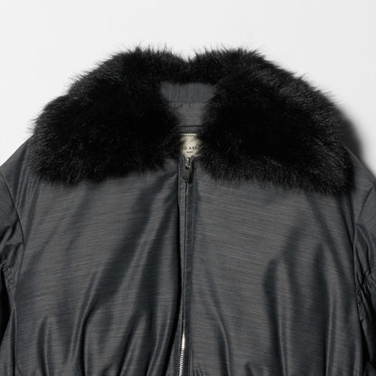 ペプラム ミドル ダウンコート