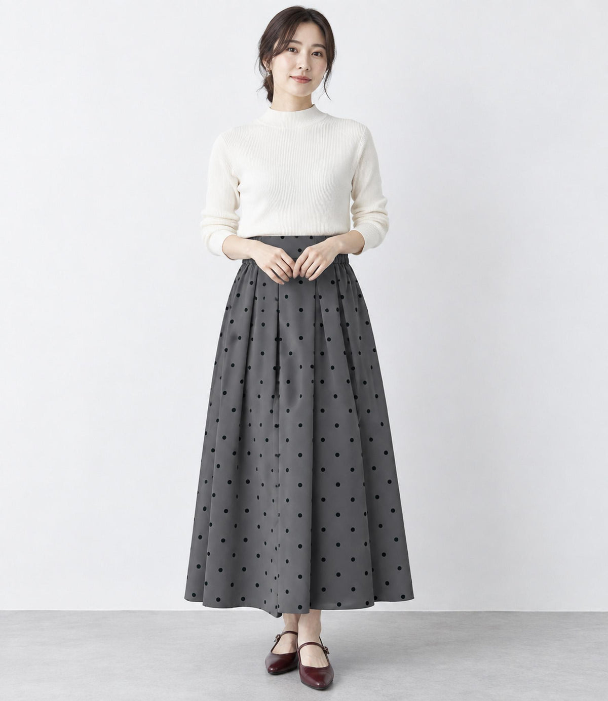 リバーシブルタックスカート