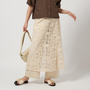 レース レイヤード スカート
