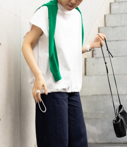 ドロストオーバーフレンチスリーブカットソー