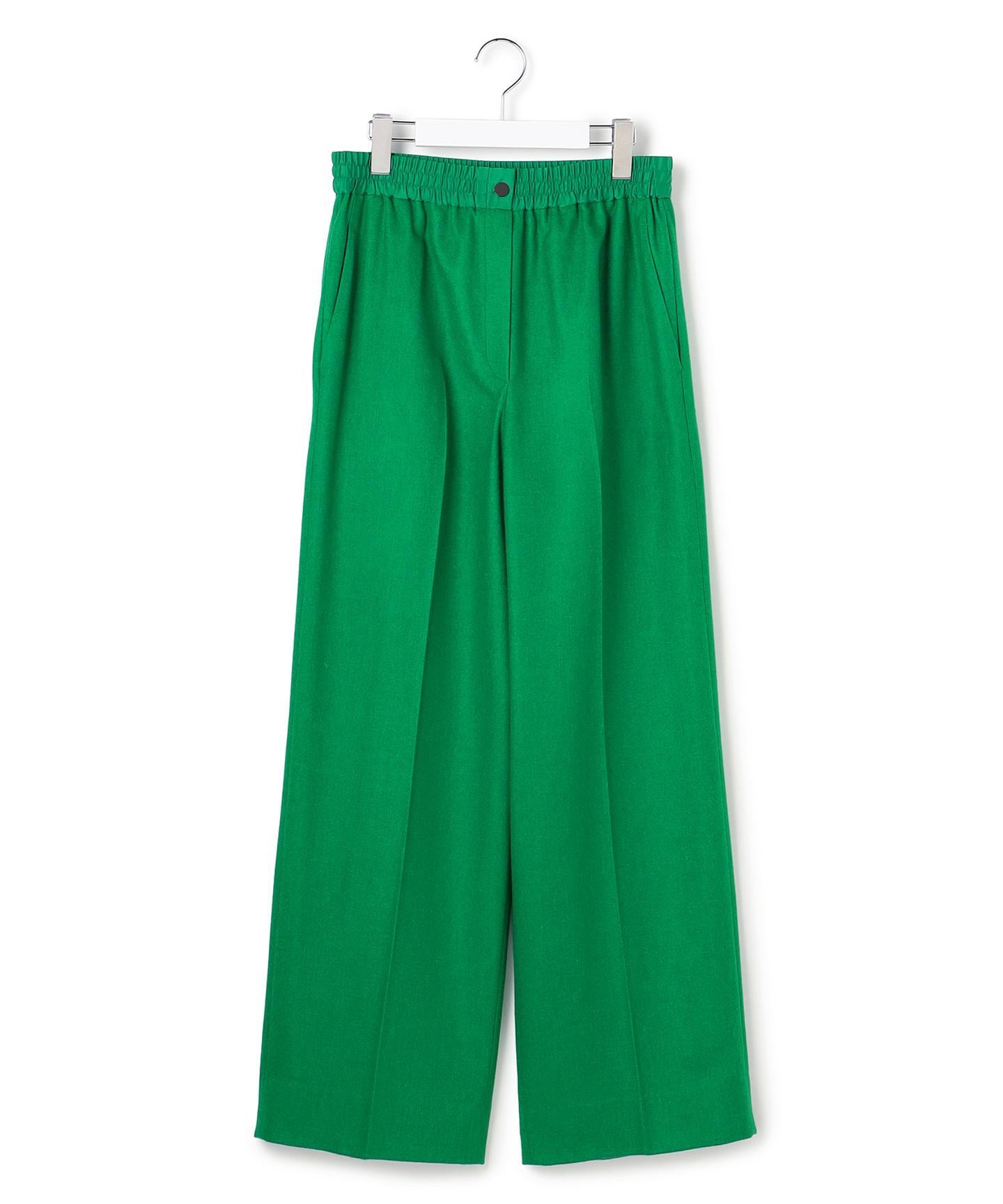 ウォッシャブルライトウール ストレートパンツ