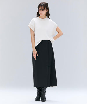 ZEPHYR / ウールライクアシンメトリープリーツスカート