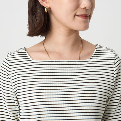 ニットライク スクエアネック カットソー