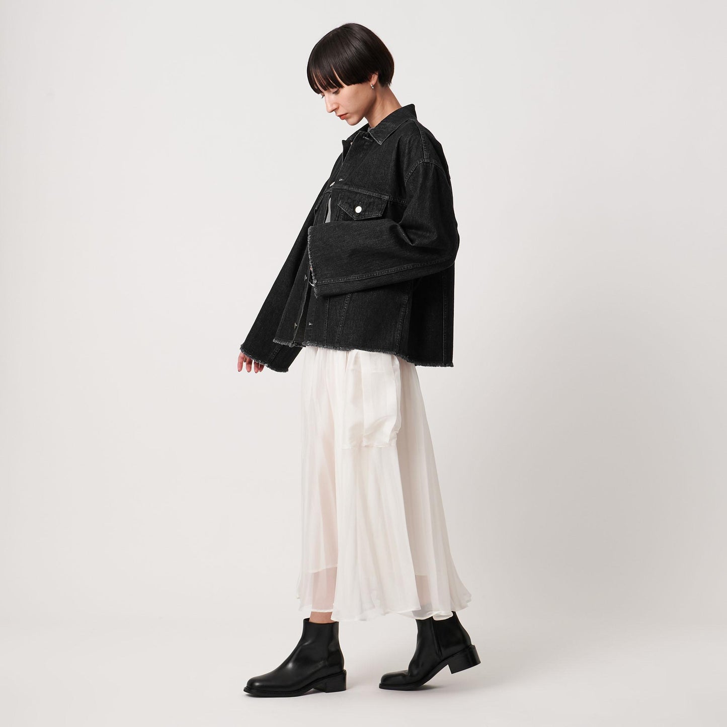 カットオフ デニムジャケット