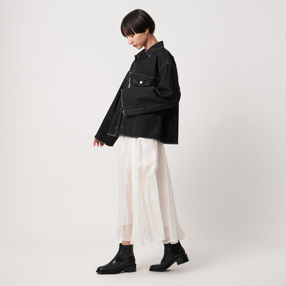 カットオフ デニムジャケット