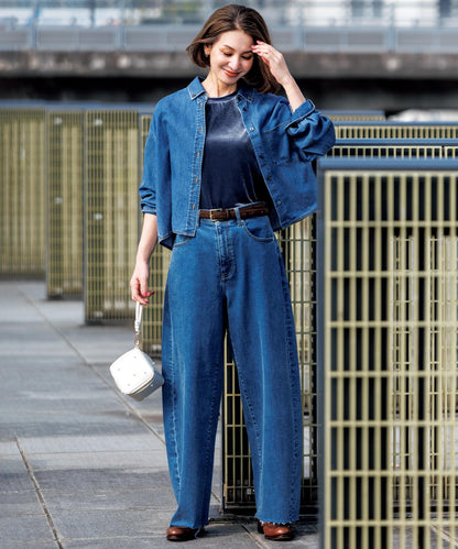 クロップドシャツ