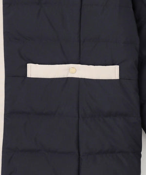 2WAYノーカラーダウン ジャケット