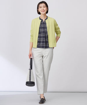 RAYON ELITE STRETCH クルーネック カーディガン