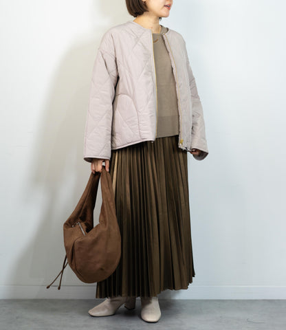 リバーシブルファーキルティングアウター