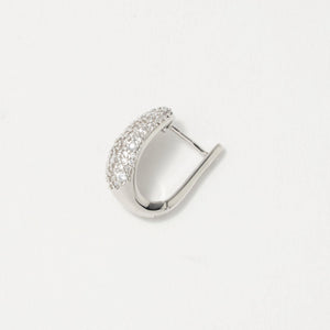 ラウンドパヴェ Uシェイプ ピアス