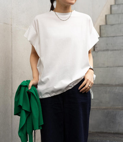 ドロストオーバーフレンチスリーブカットソー