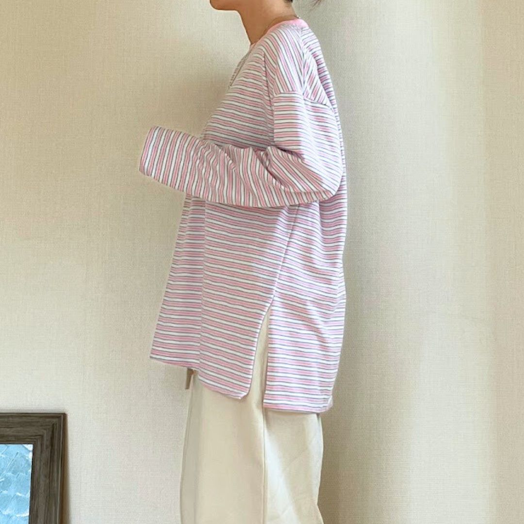 レトロマルチボーダーロンT