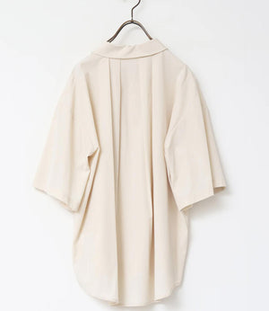 【接触冷感】バックタックオーバーシャツ