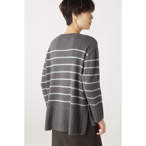 ウールカシミヤクルーボーダーＰＯ