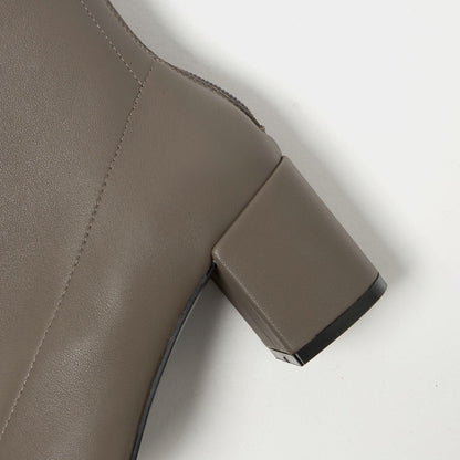 ストレッチレザー ショートブーツ60↓↑