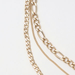 ミックスチェーン コインネックレス-3WAY-