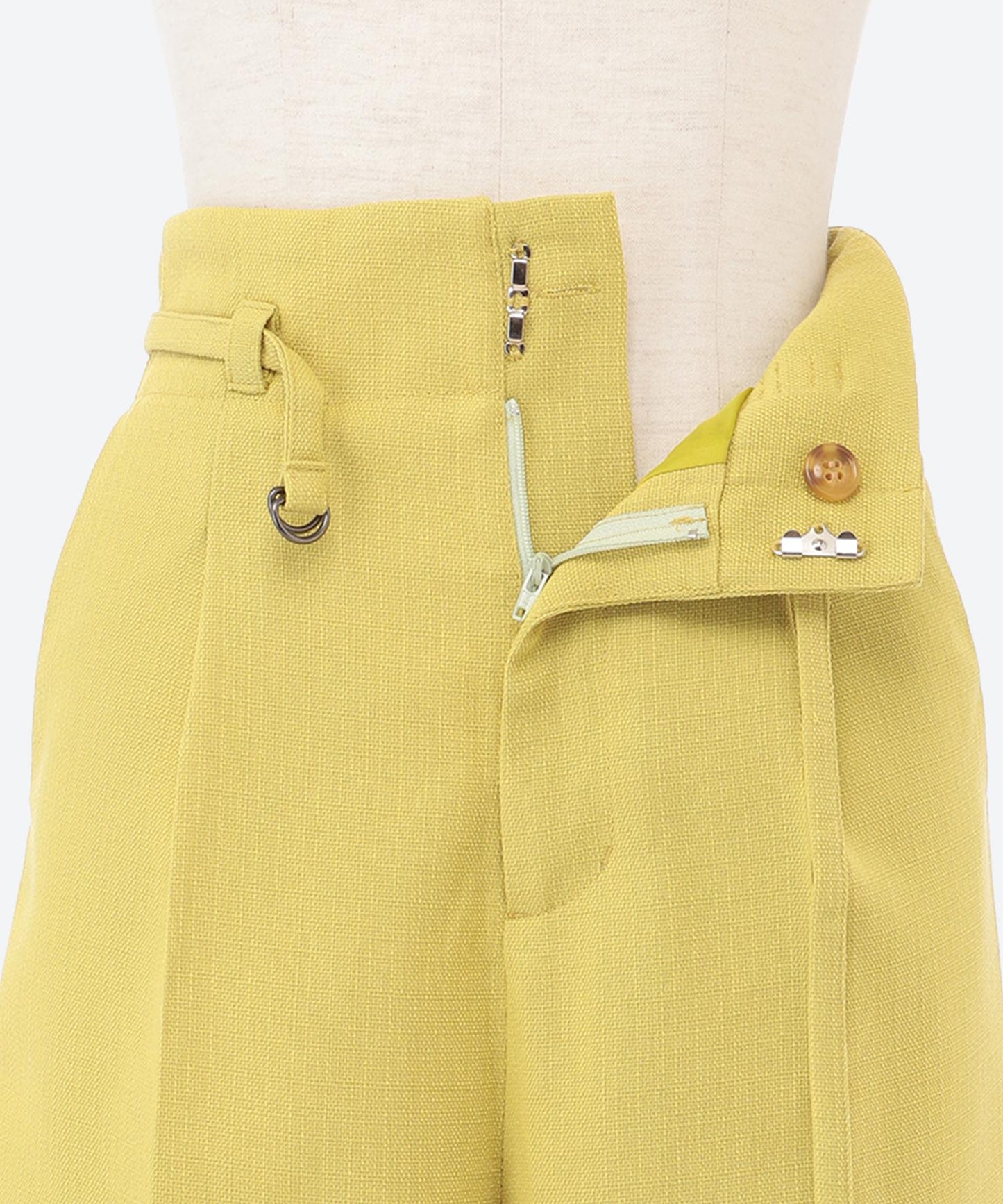 9分丈ハイウエストワイドパンツ