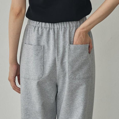 裏毛イージーストレートパンツ
