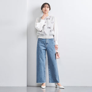 カットオフ デニムパンツ