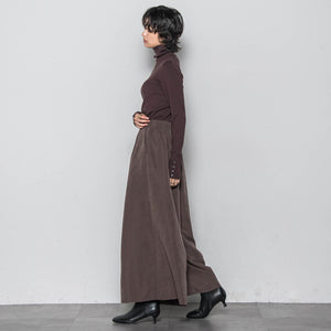 リブタートルニットプルオーバー≪手洗い可能≫