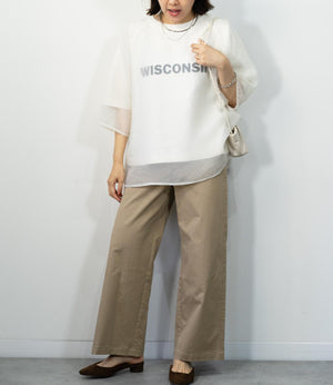 レイヤードロゴトップス