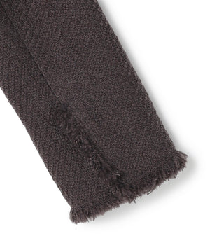 MULLIN / ウールツイードメタルボタンノーカラージャケット