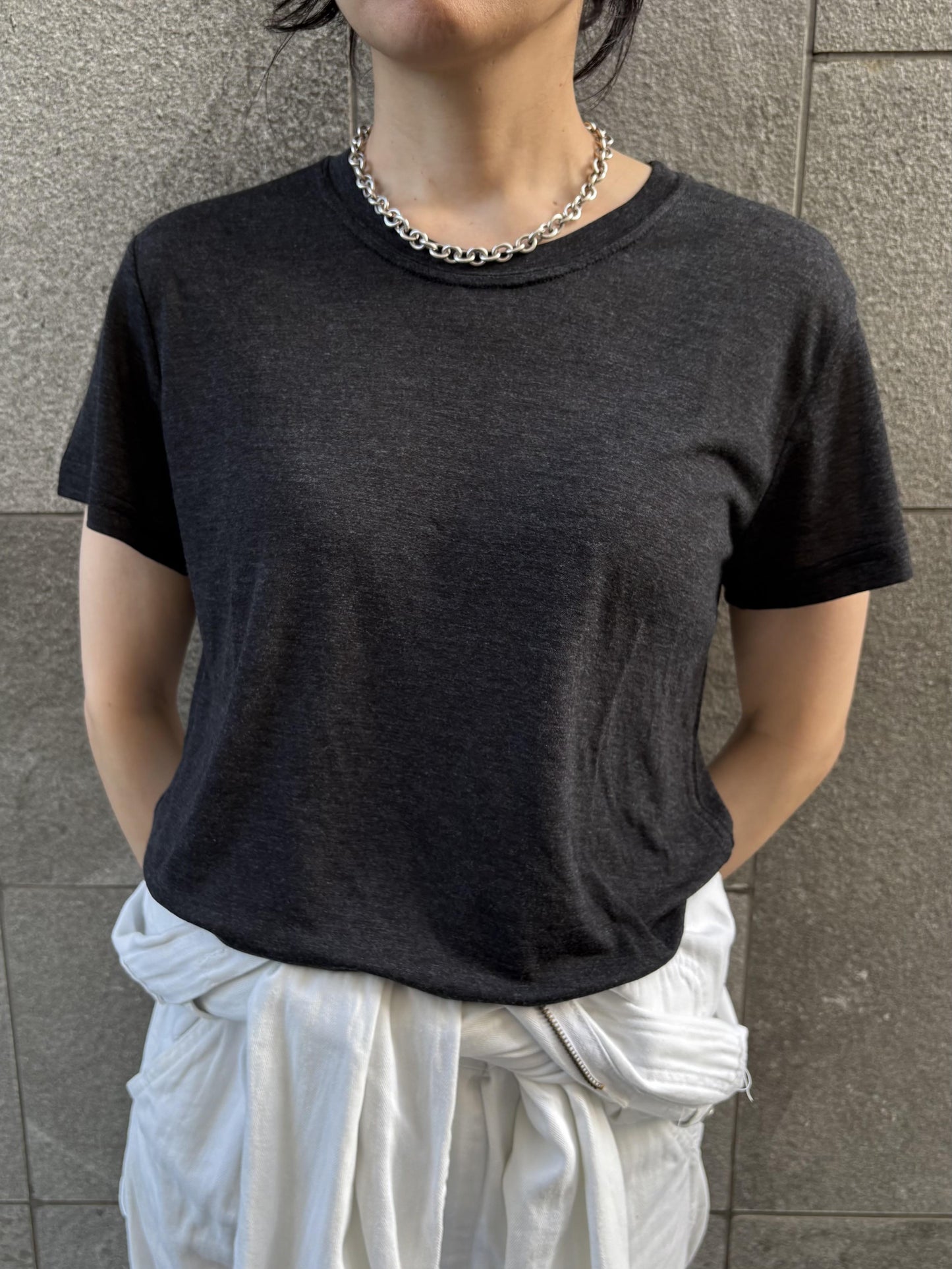 テンセルラウンドTシャツ
