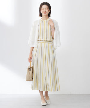 SHEER LIGHT KNIT Vネック カーディガン