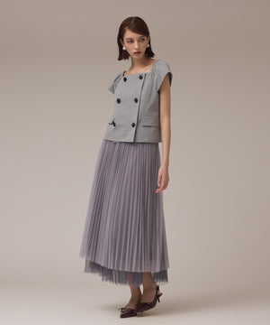 チュールリバーシブルスカート