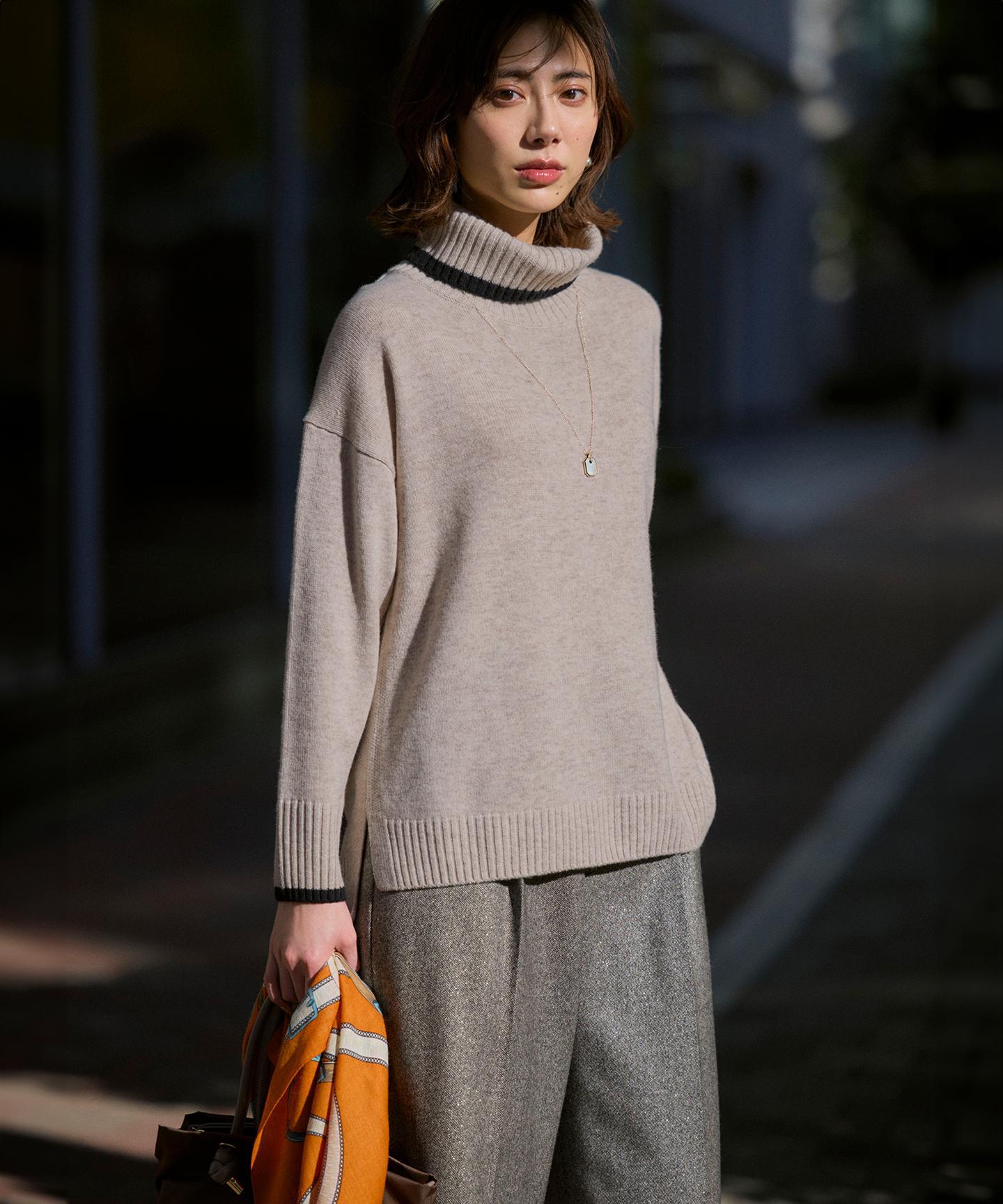 ウールカシミヤ デザイン ストール