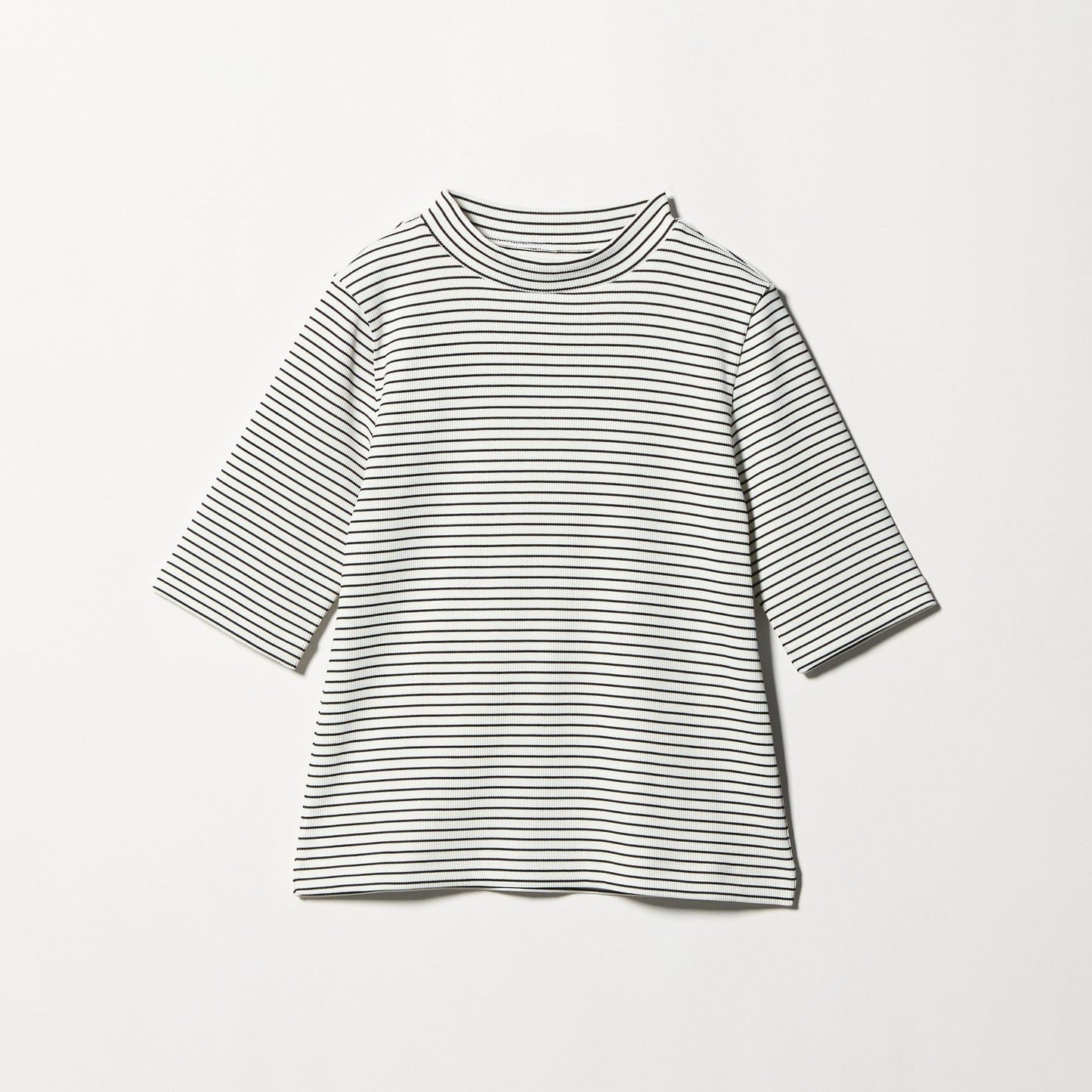 ニットライク モックネック カットソー