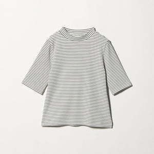 ニットライク モックネック カットソー