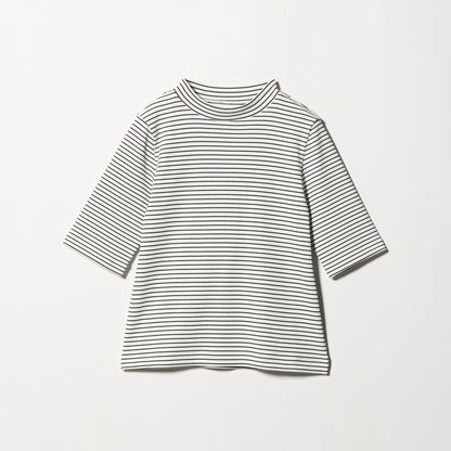 ニットライク モックネック カットソー