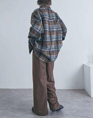 スウェードライクイージーパンツ