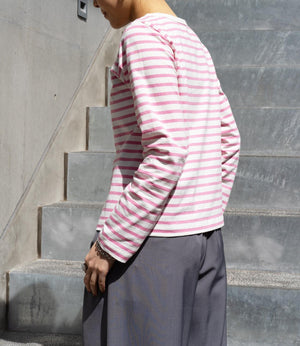 ボーダースナップカーディガン