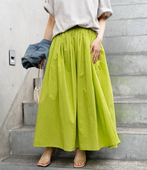 コットンキャンブリックギャザースカート