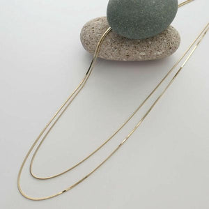 シャープダブルロングネックレス